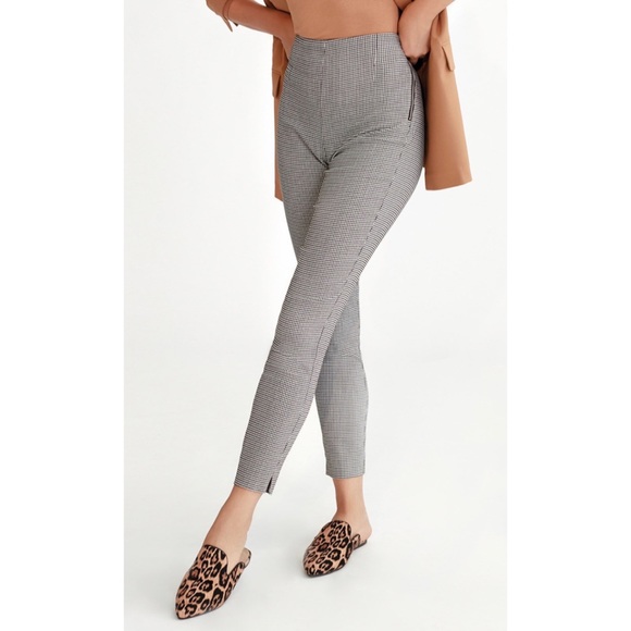 Dynamite Pants \u0026 Jumpsuits | Dynamite Mini Houndstooth Skinny Pants | Color: Black/Brown | Size: M | Youngc0531's Closet